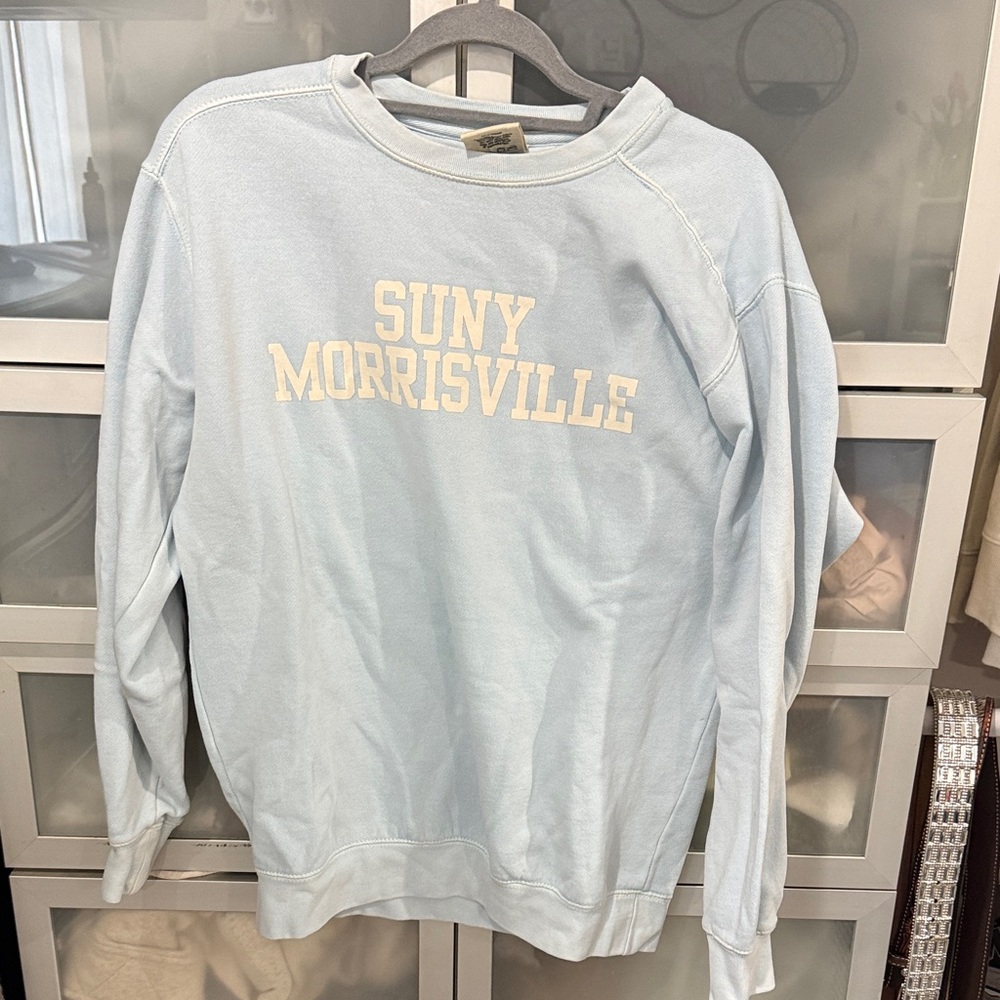 Eighty Eight Light Blue Crew Neck Sweater